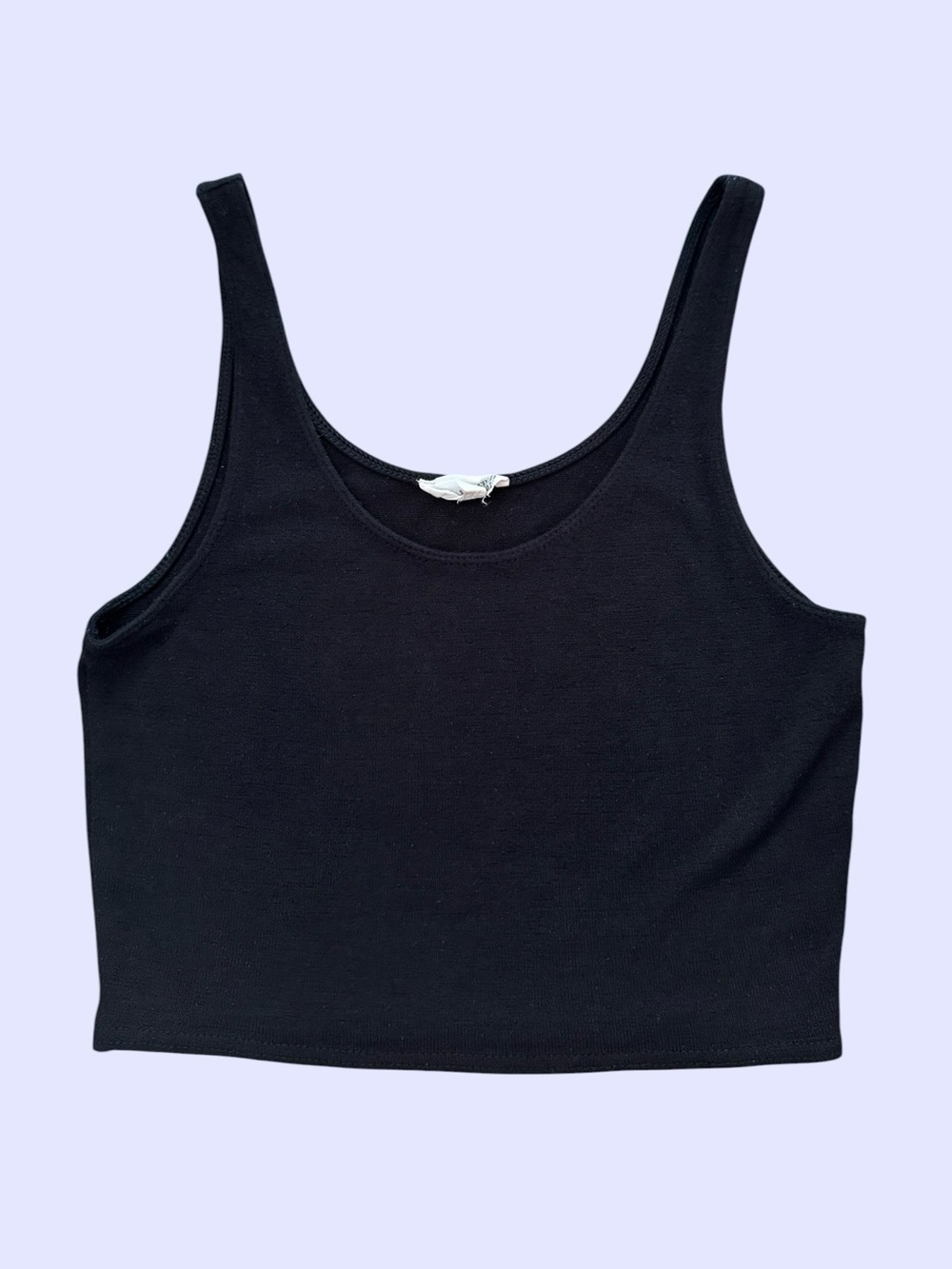 Wilfred Free Thin Knit Crop Black V Neck Sleeveless top Size XS